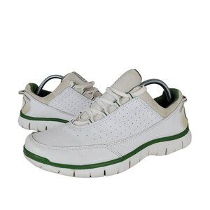 Lands'‎ End 191496 Men's White Green Leather Casual Outdoor Walking Shoe US 11